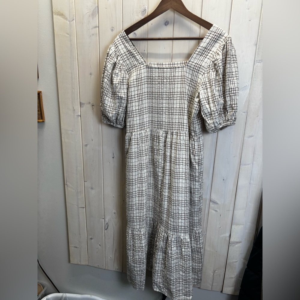 Neuflora Brielle Midi Dress Size S Prairie Farmhouse Cottagecore Feminine - Picture 7 of 7